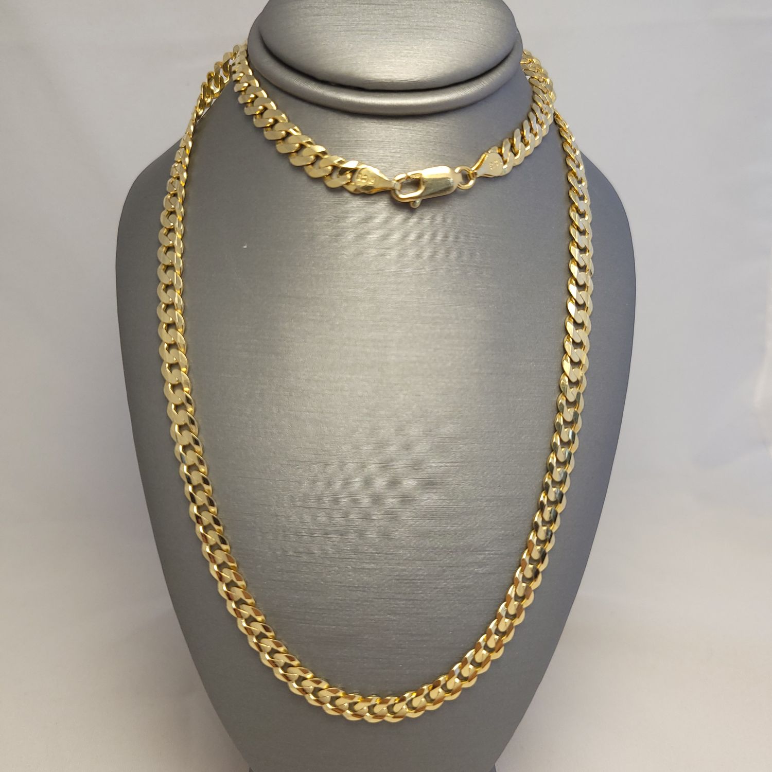 14K YG Solid Curb Chain (20" | 17.1g)