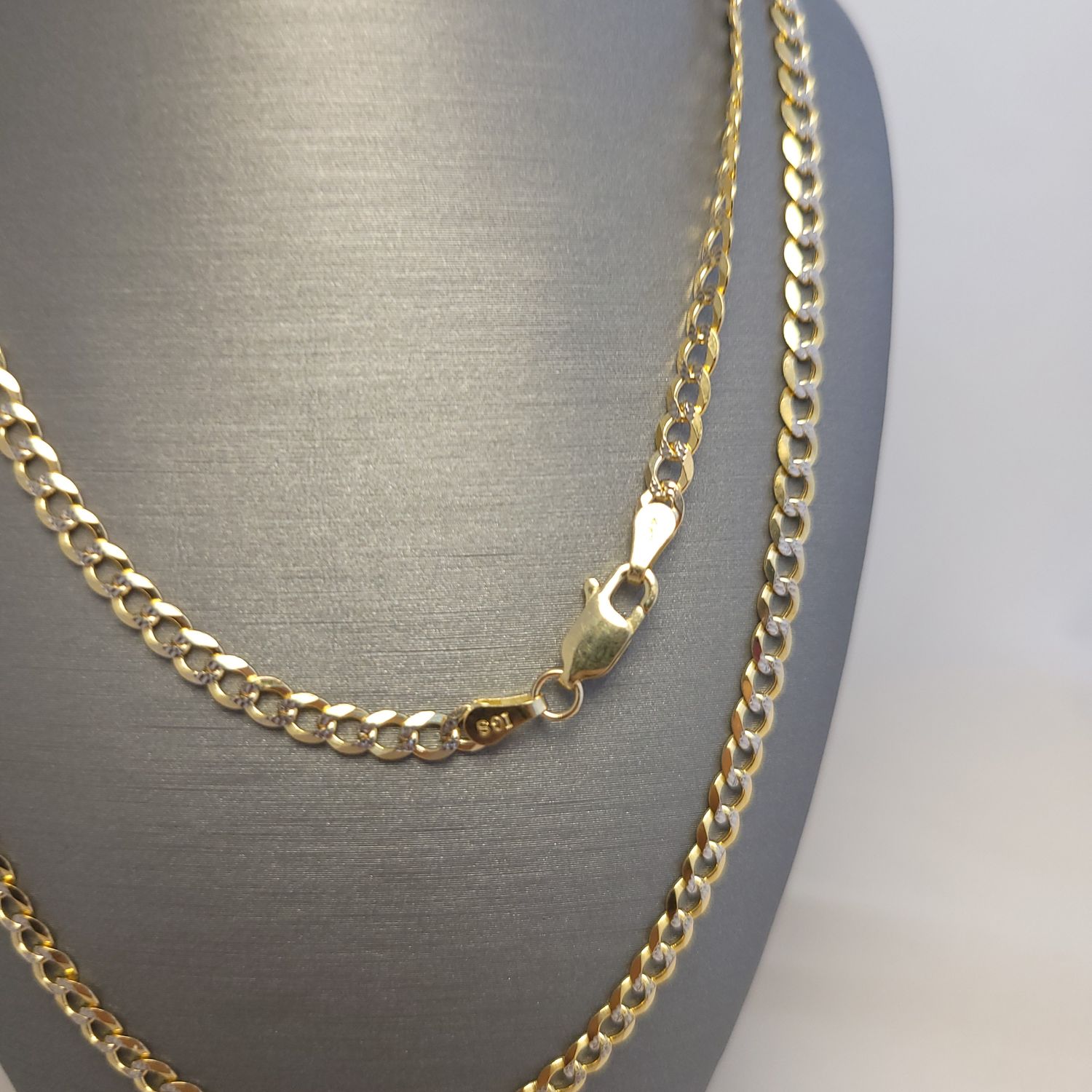 14K Dia-Cut Curb Chain (24" | 9.8g)