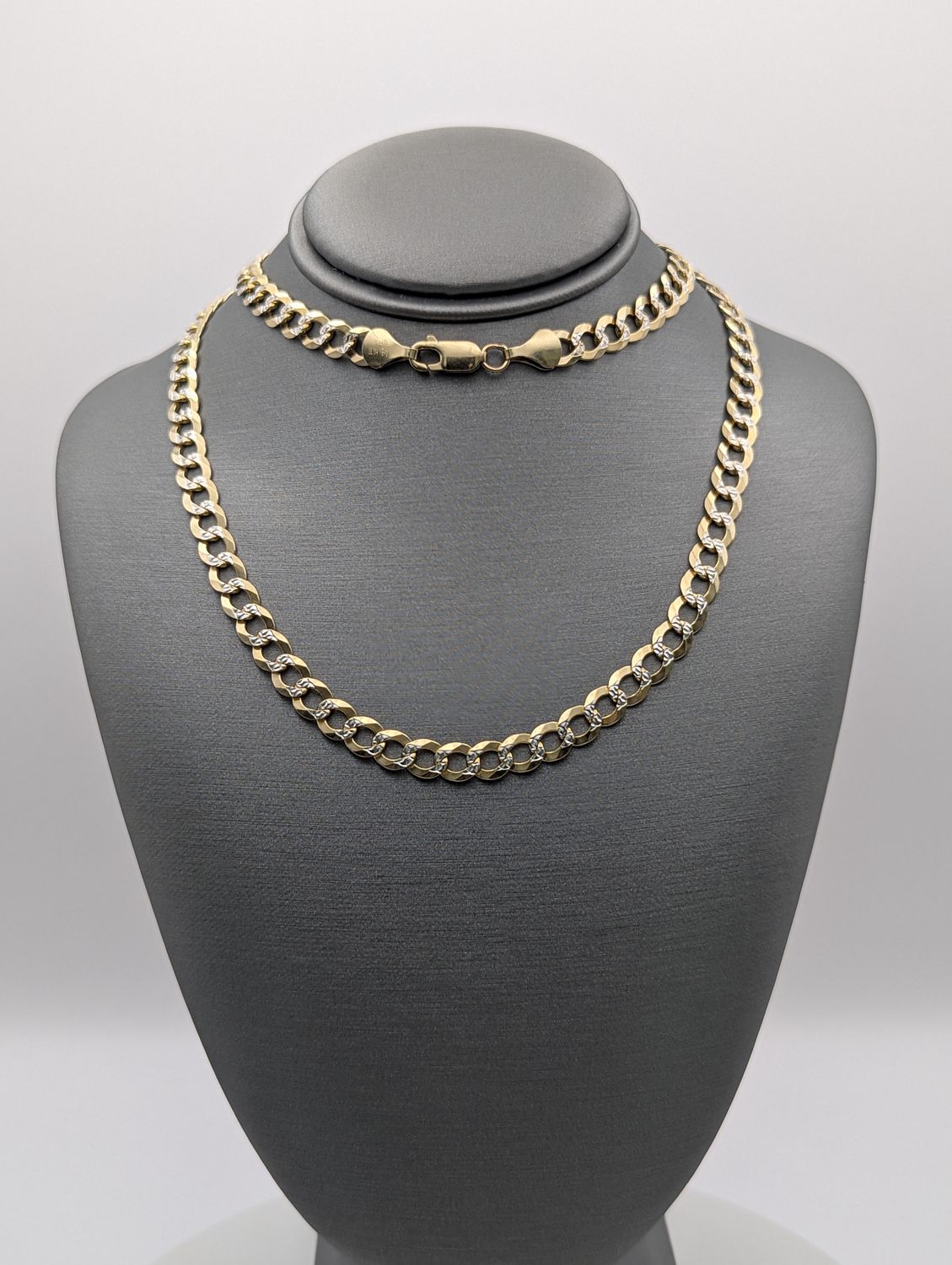 14K Dia-Cut Curb Chain (22" | 19.6g)