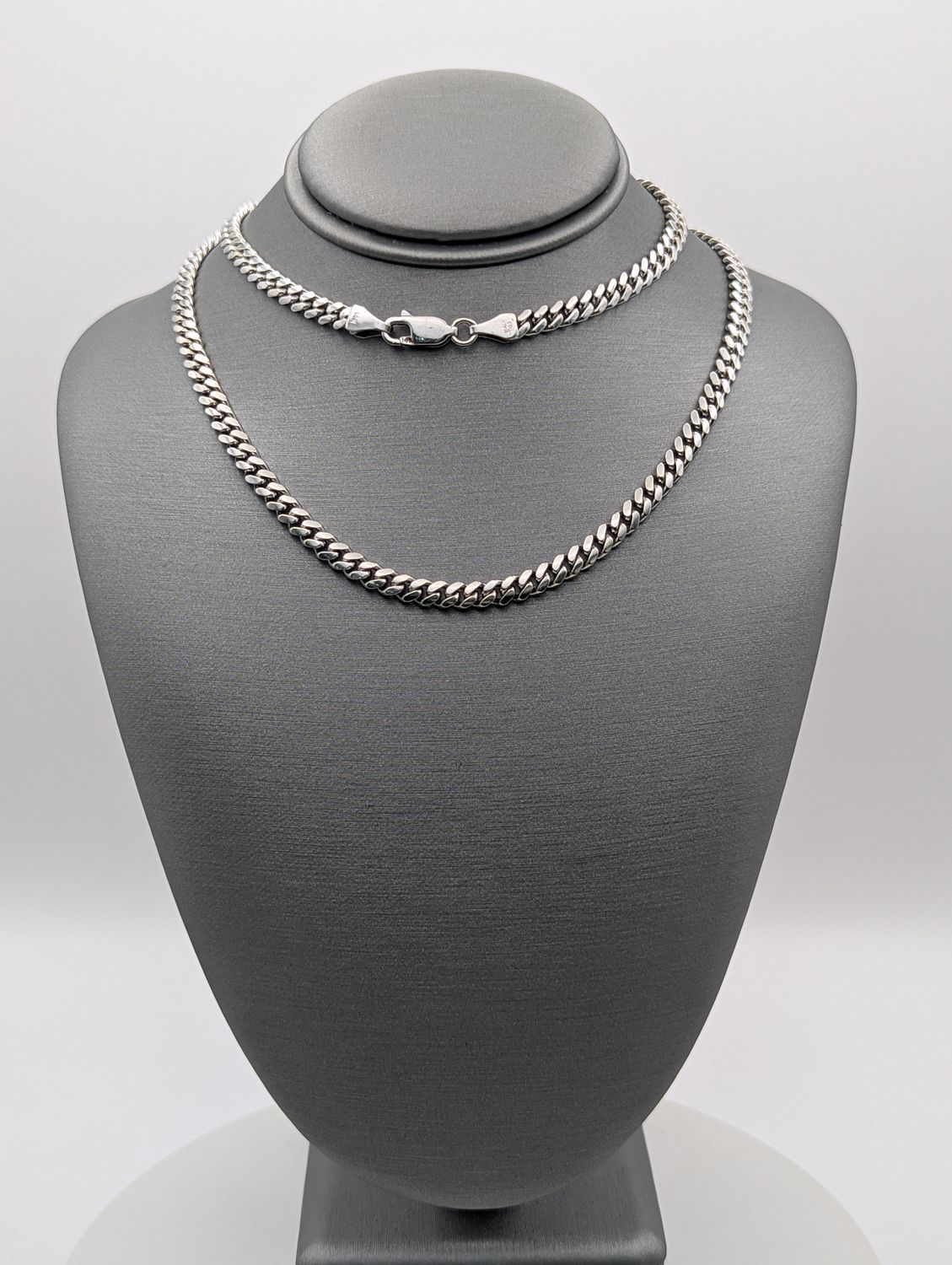 14K WG Solid Miami Cuban Chain (21" | 27g)