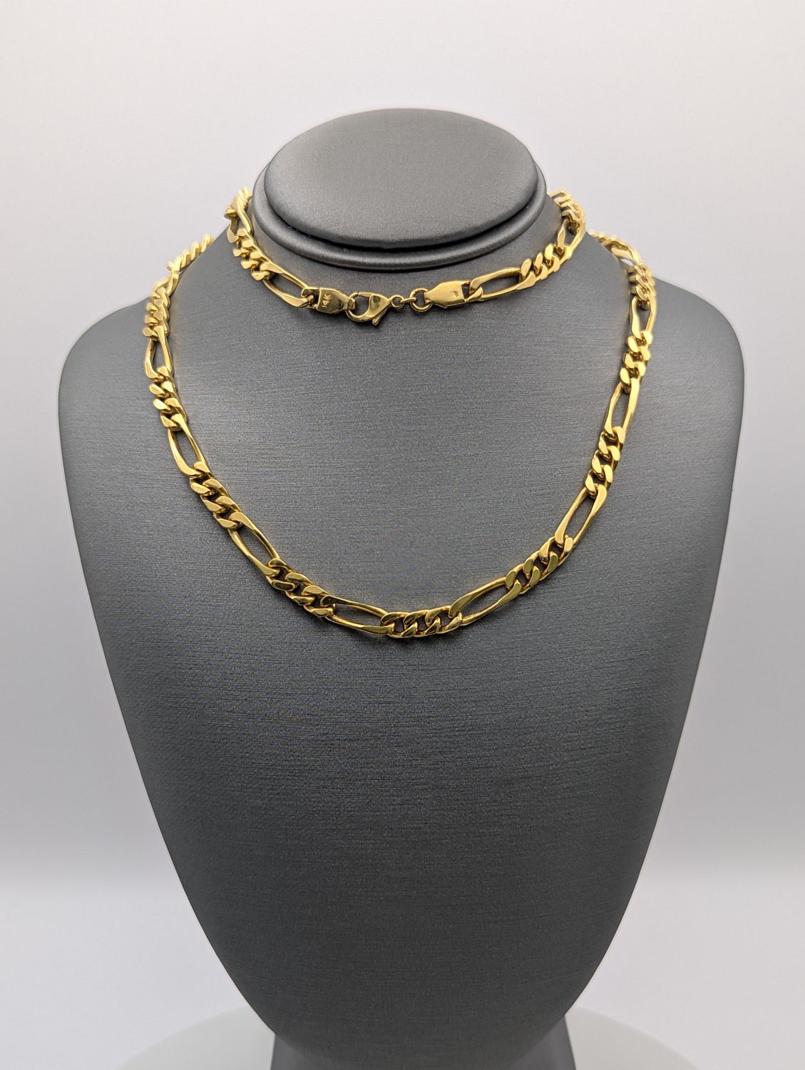 14K YG Solid Figaro Chain (24" | 36.1g)