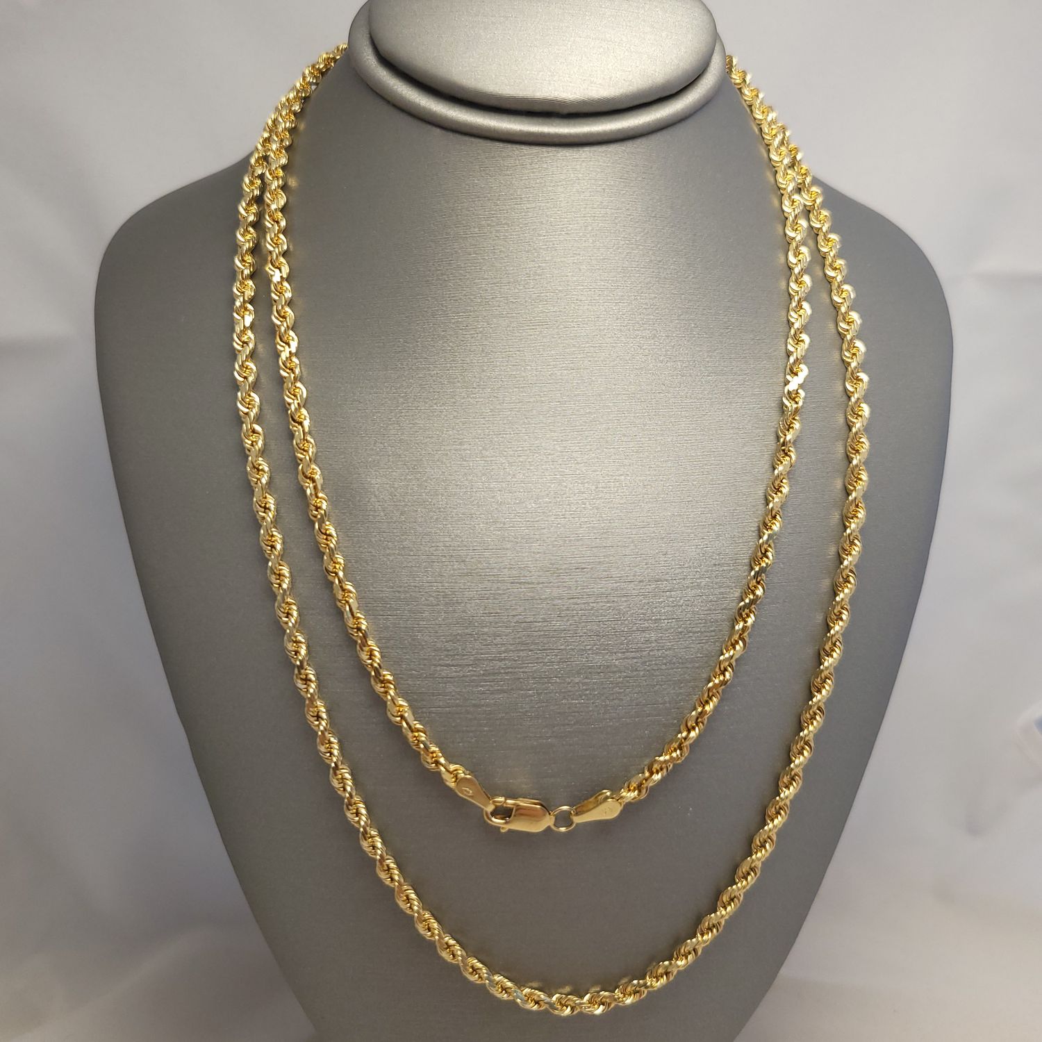 14K YG Solid Rope Chain (30" | 23.8g)