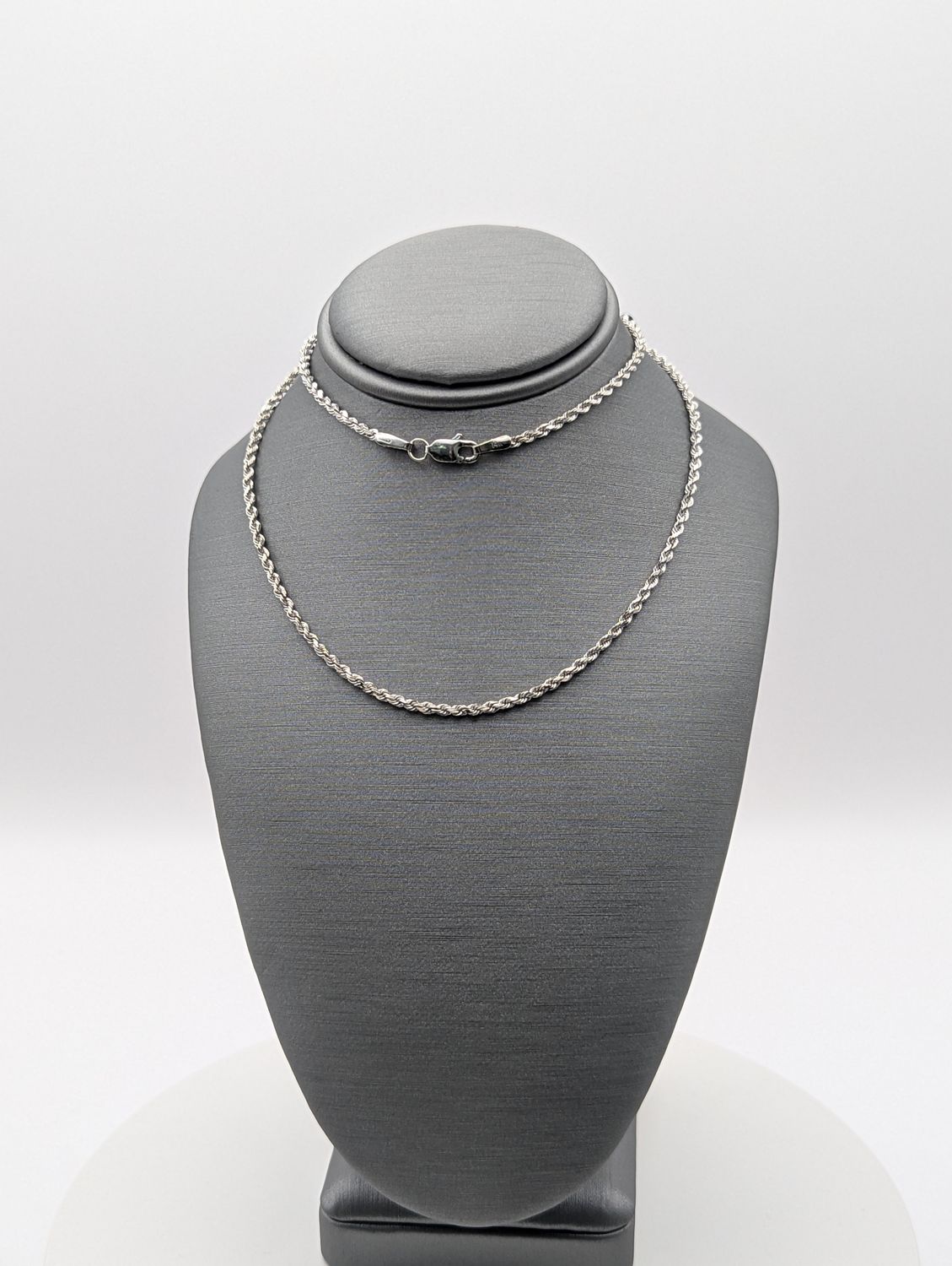 14K WG Solid Rope Necklace (4.7g | 16")