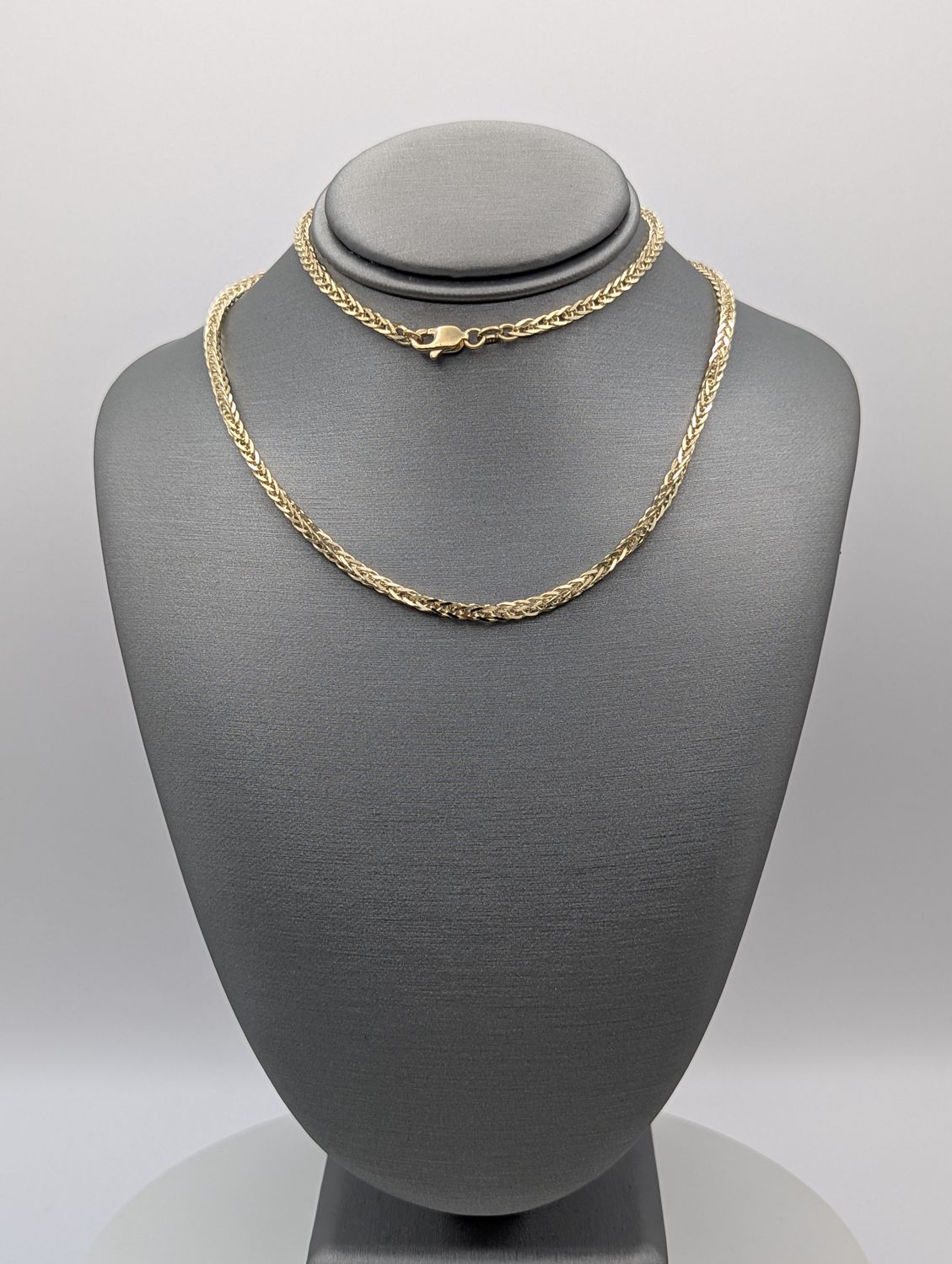 14K YG Square Wheat Link Chain (19" | 9.4g)