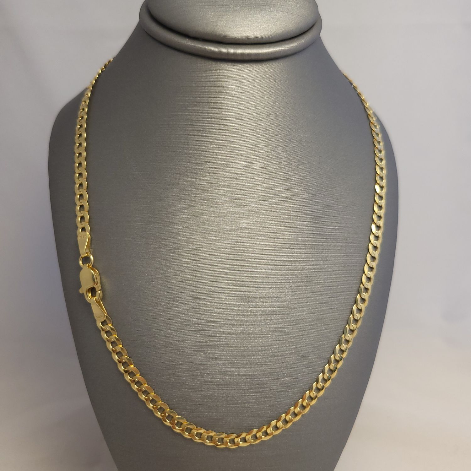 14K YG Solid Curb Chain (17" | 7g)