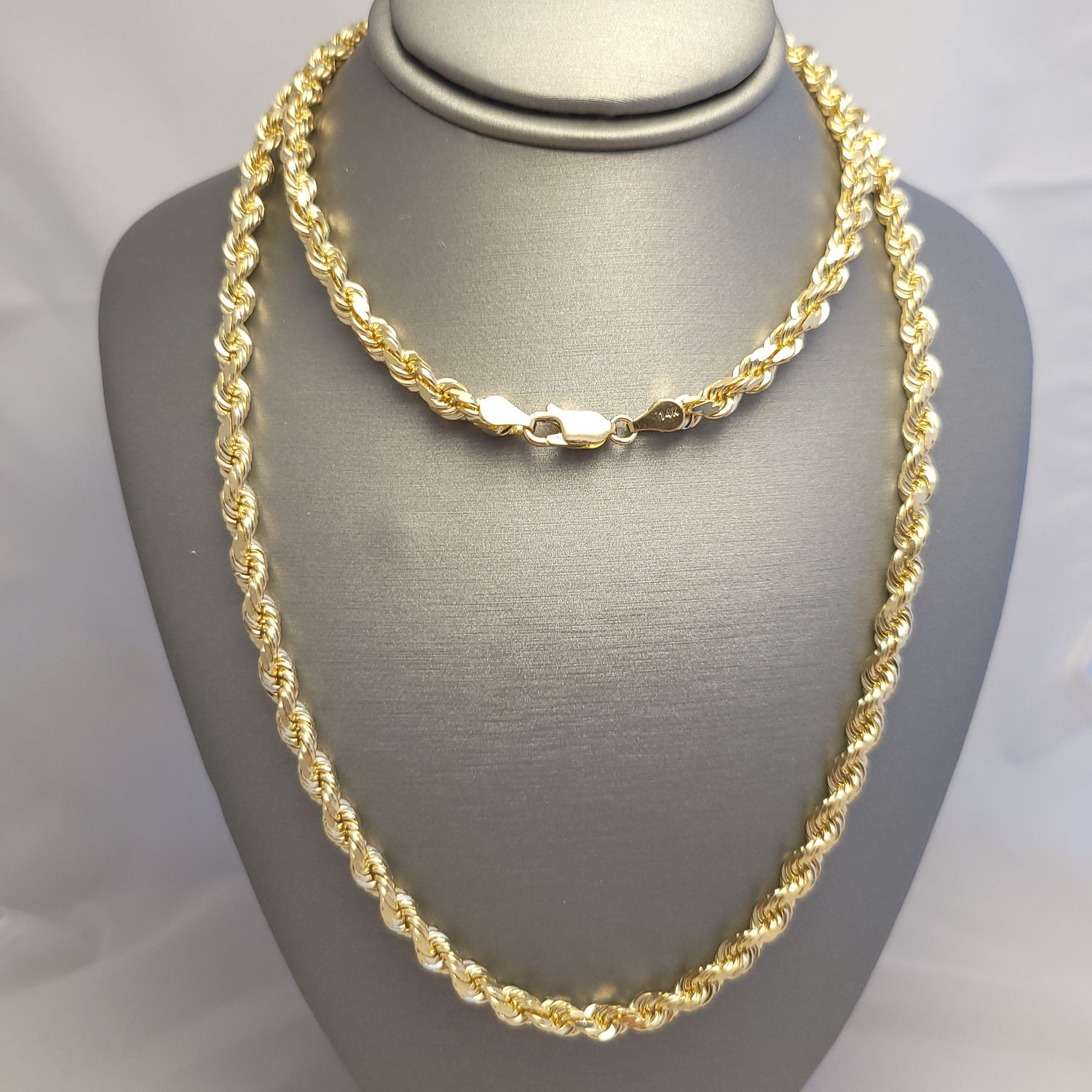14K YG Solid Rope Chain (25" | 47.7g)