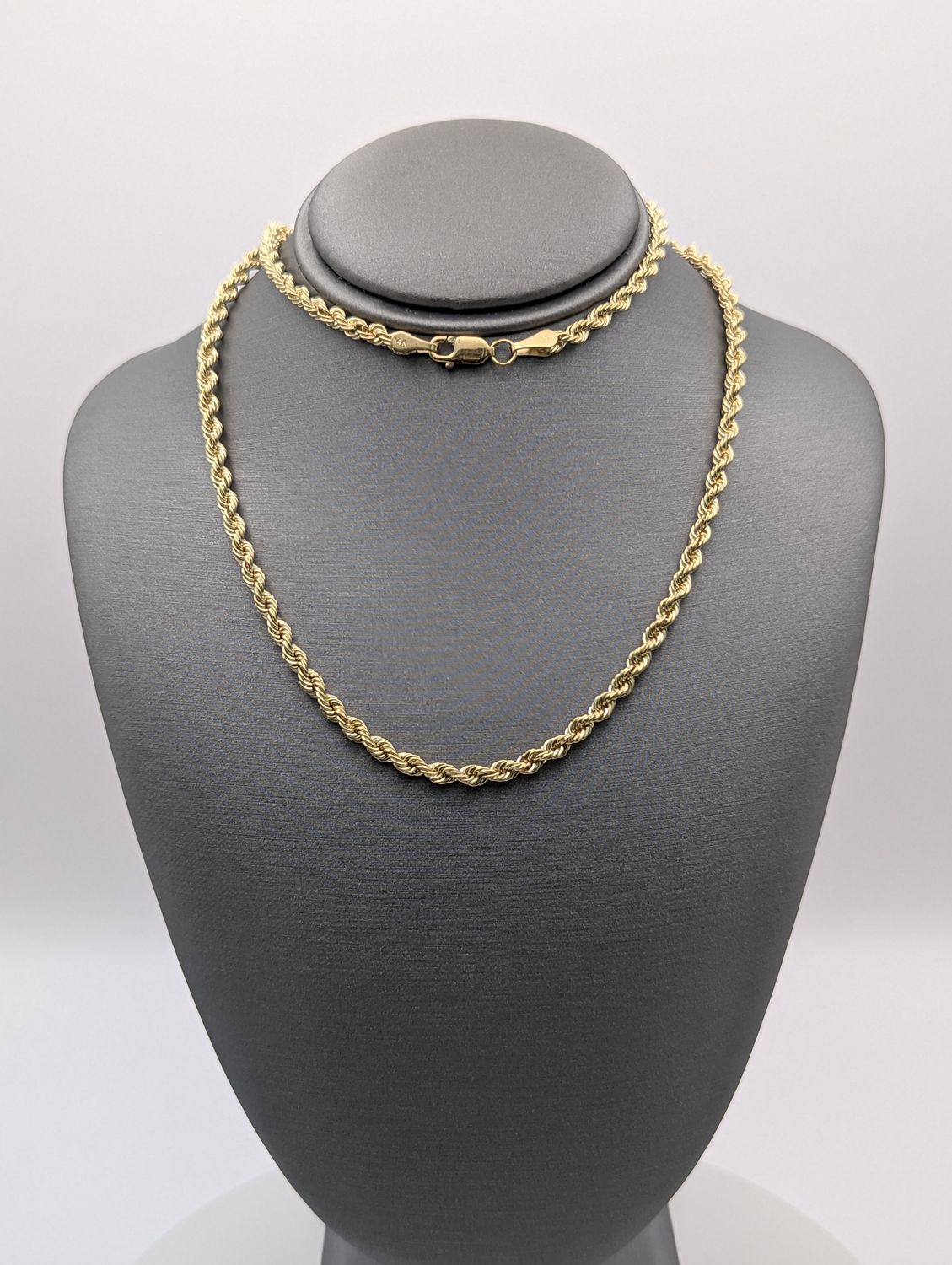 14K YG Solid Rope Chain (24" | 20.7g)
