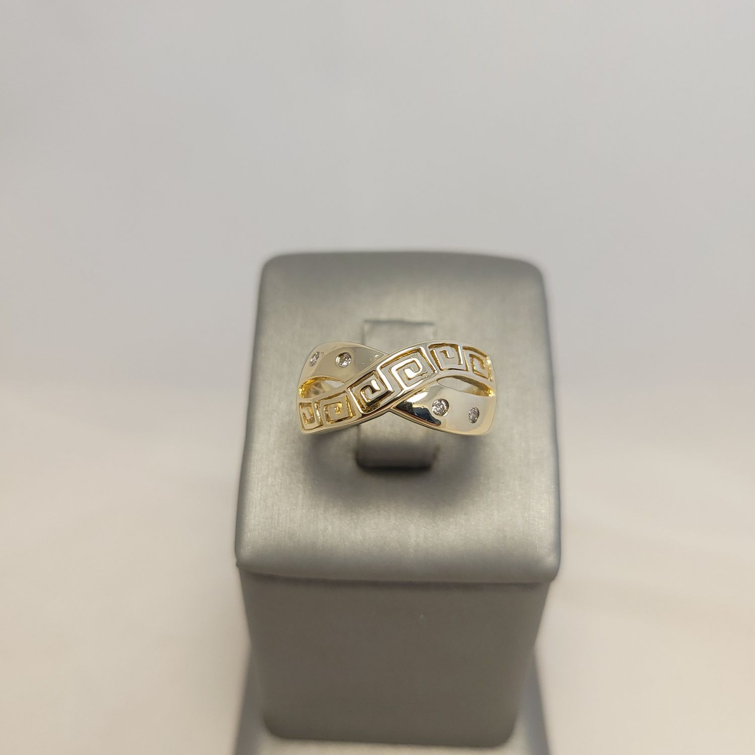 14K YG Greek Key Ring (S7.25 | 3.8g)