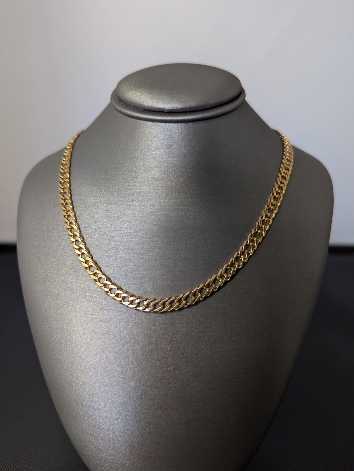 14K YG Double Curb Chain (15.2g | 20")
