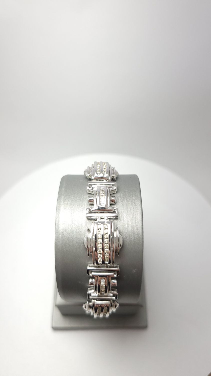 14K WG Diamond Bracelet (2.5 ct | 39g | 8.5")