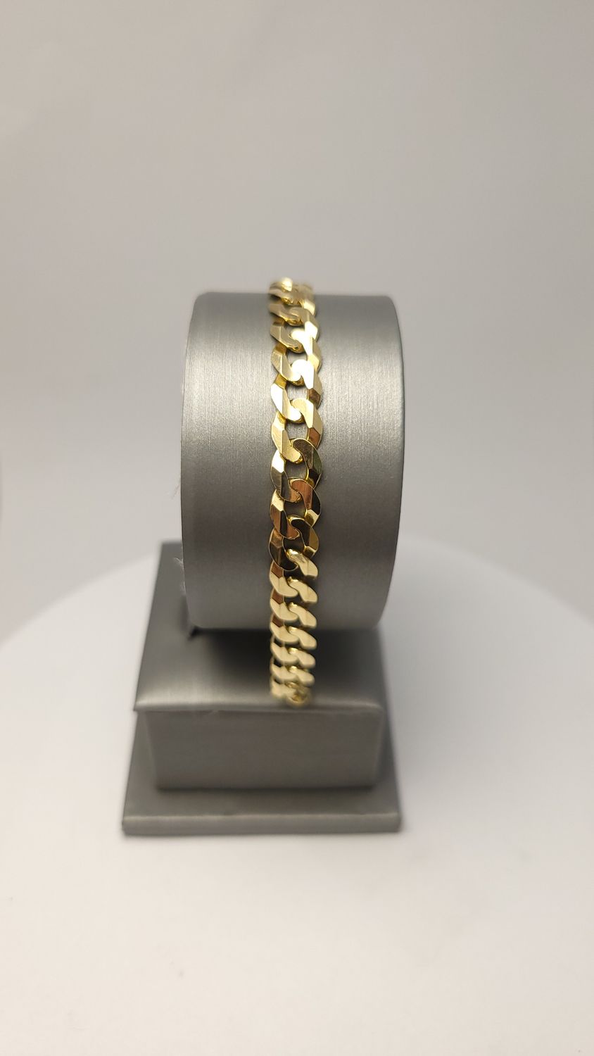 14K YG Curb Link Bracelet (8" | 12.3g)