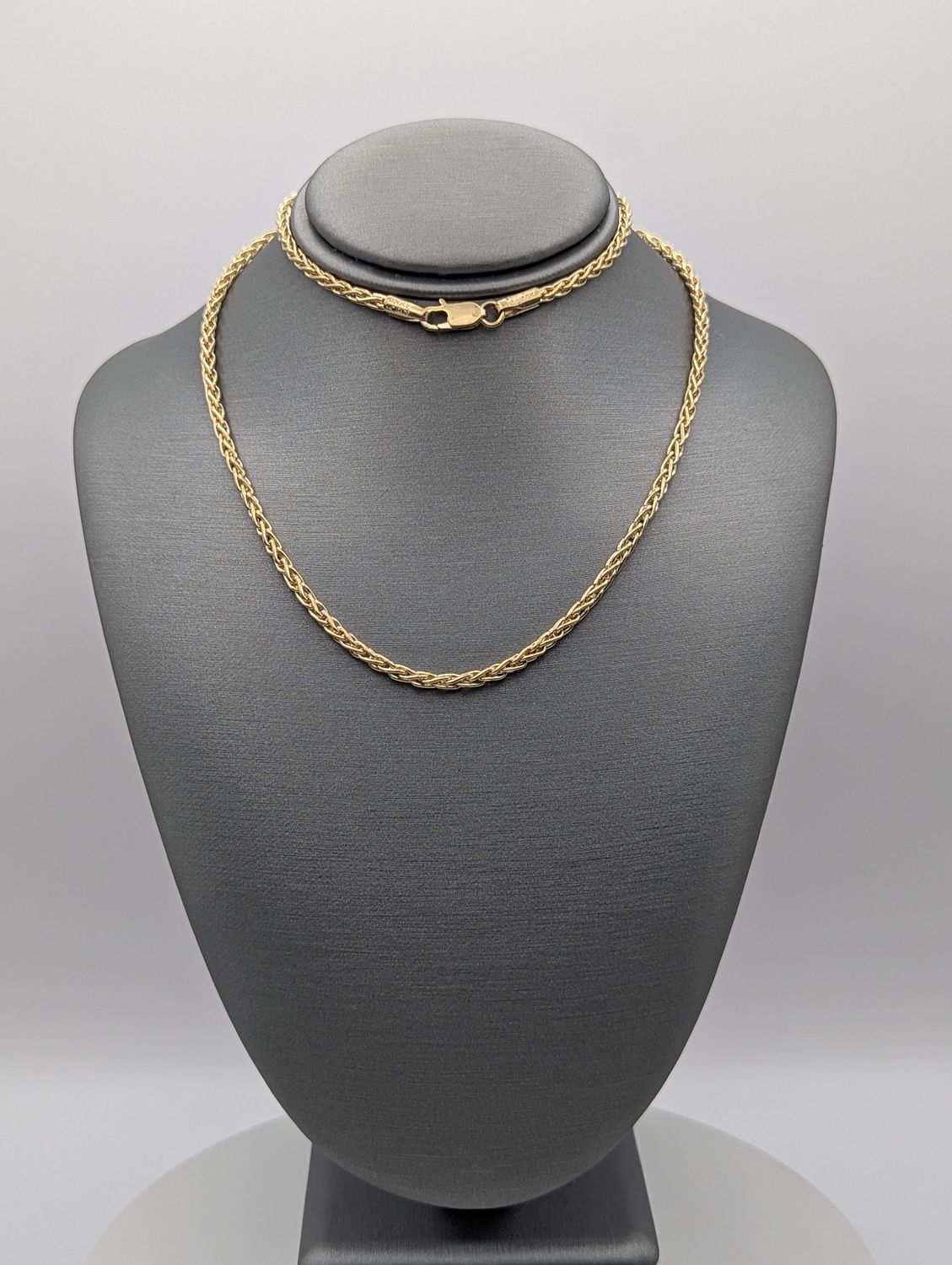 14K YG Solid Foxtail Link Chain (19" | 15.1g)
