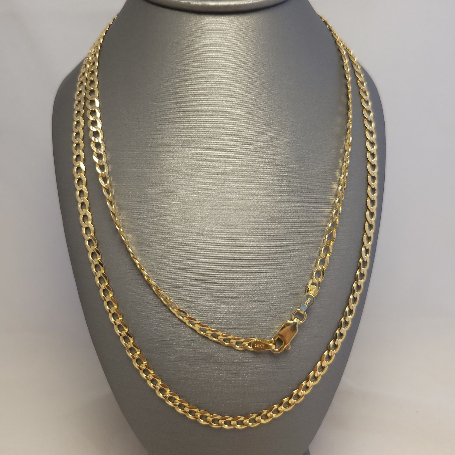 14K YG Solid Curb Chain (26" | 9.7g)
