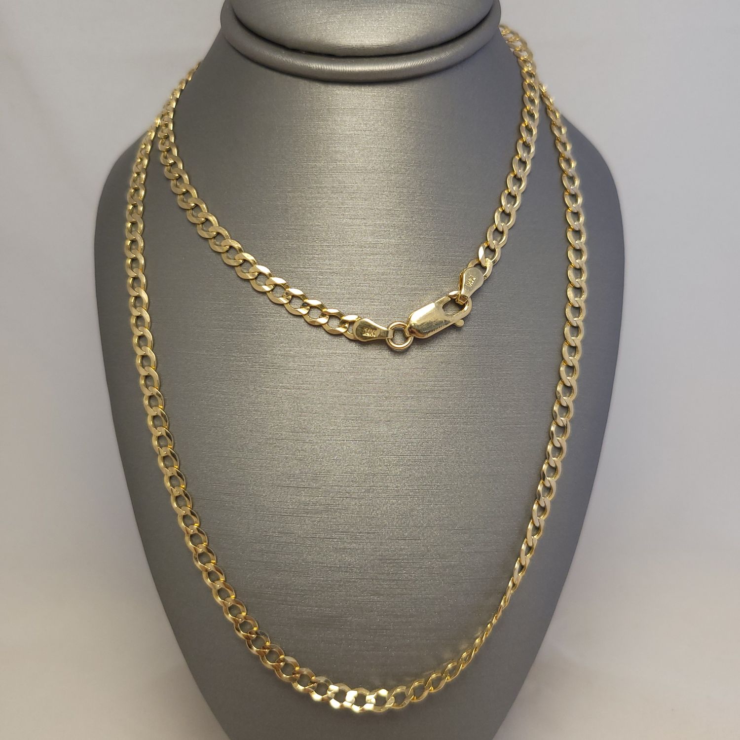 14K YG Solid Curb Chain (22" | 9.3g)