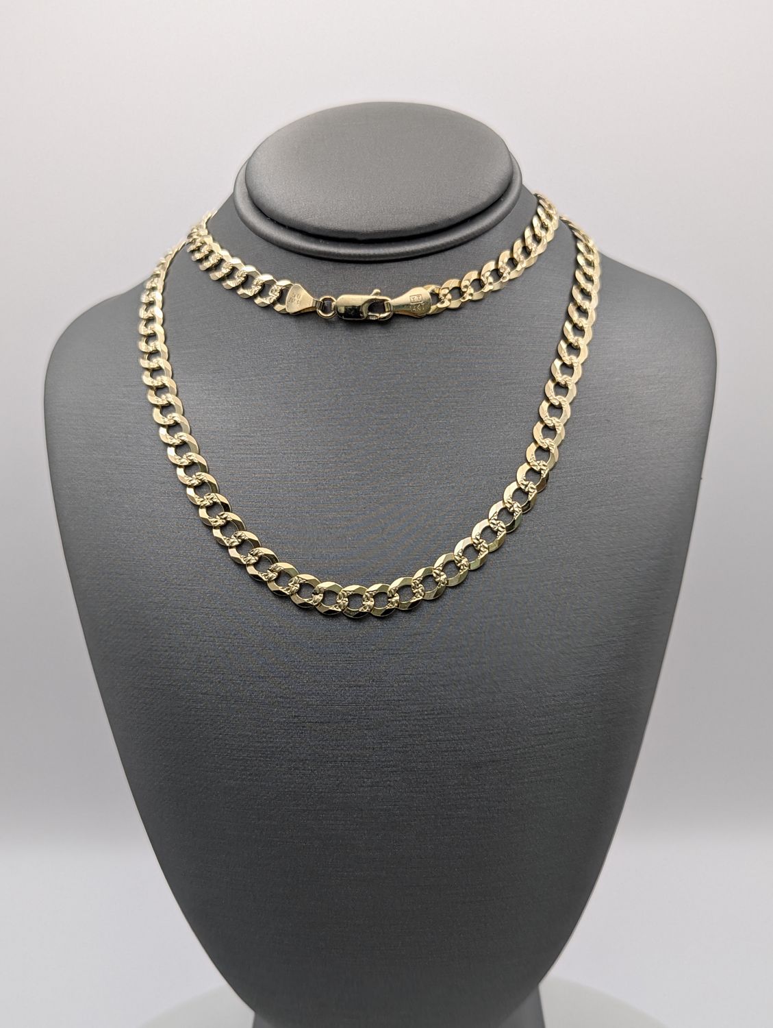 14K YG Milled Curb Chain (24" | 19g)