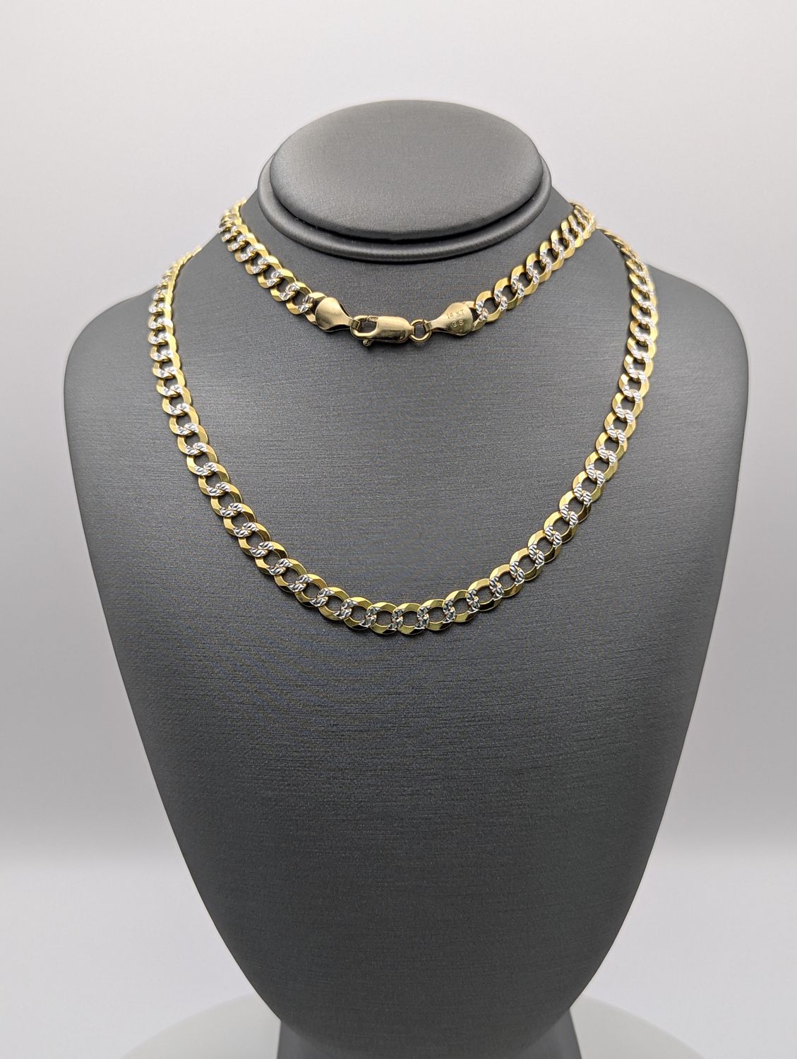 14K Dia-Cut Curb Chain (25" | 23g)