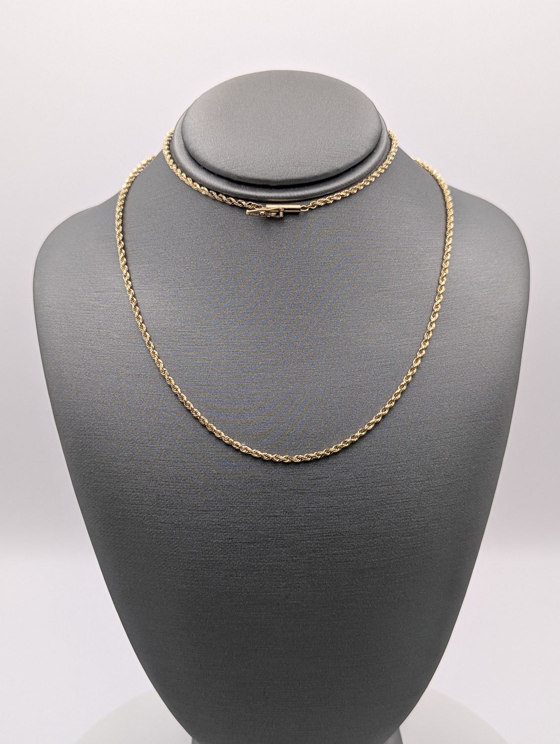 14K YG Solid Rope Chain (20" | 5.4g)