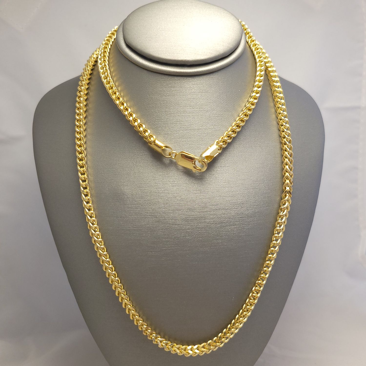 14K YG Hollow Foxtail Chain (25" | 21g)