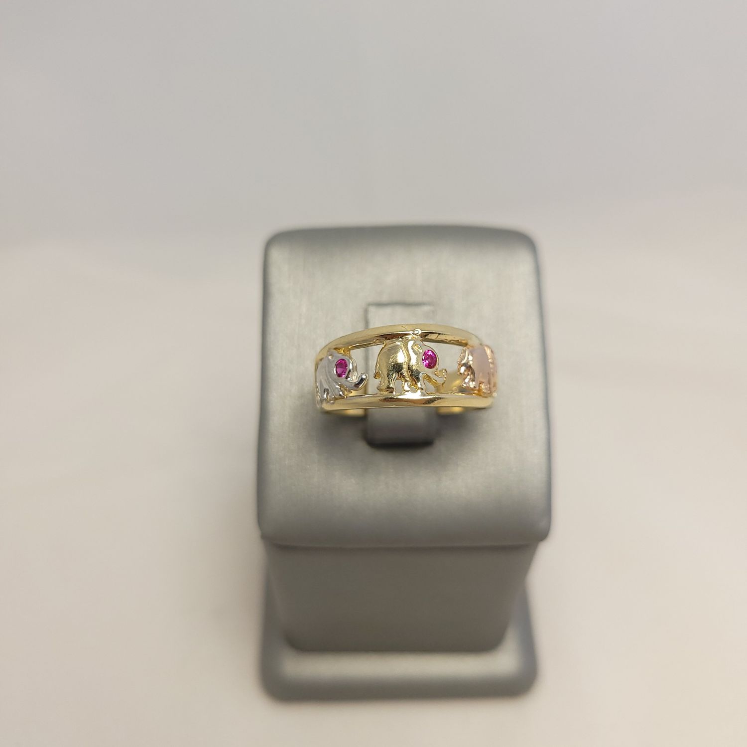 14K Tri-Color Elephant Ring (Size 7.75 | 4g)