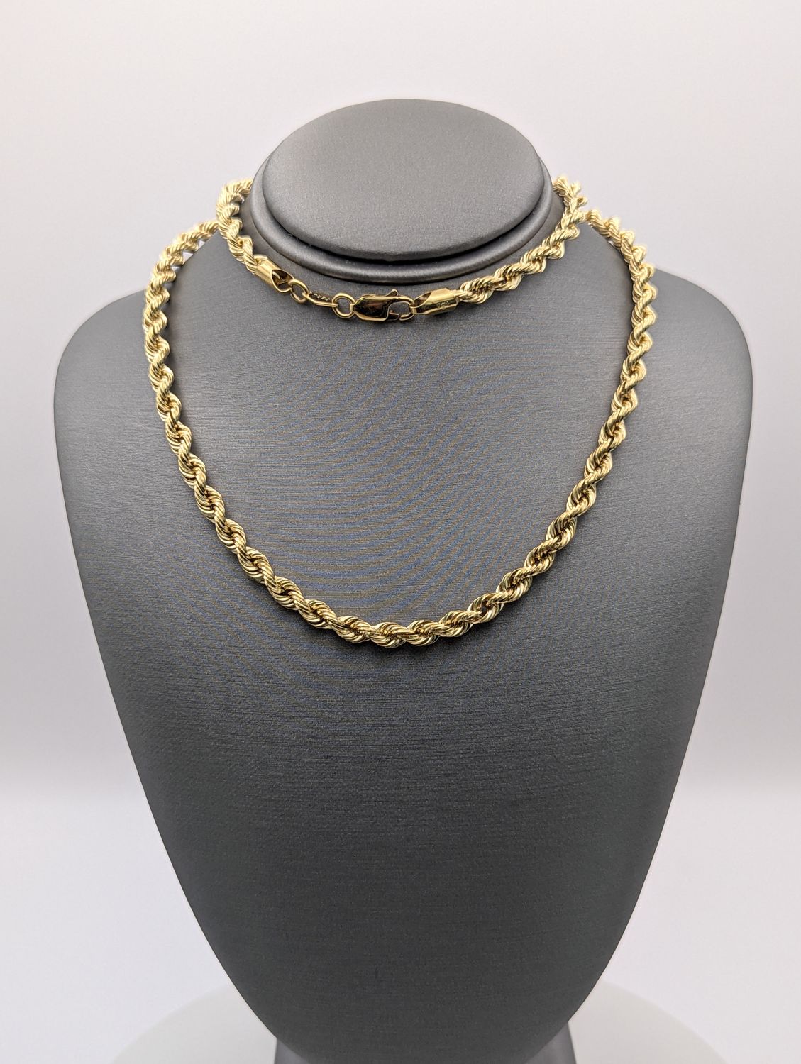 14K YG Hollow Rope Chain (9g | 22")