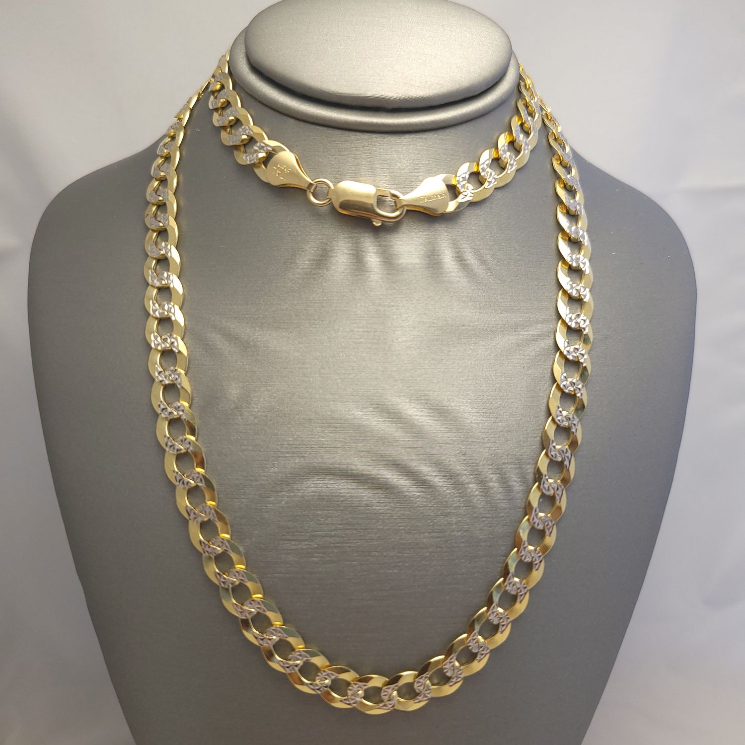 14K Dia-Cut Curb Chain (22" | 28g)
