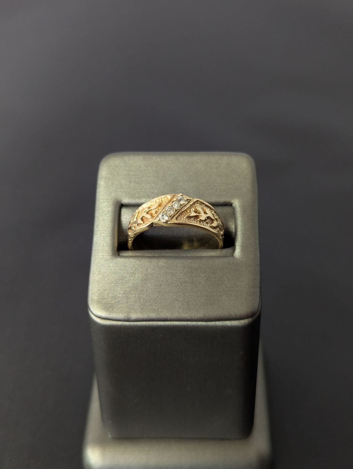 14K YG Filigree CZ Ring (S9.5 | 5g)