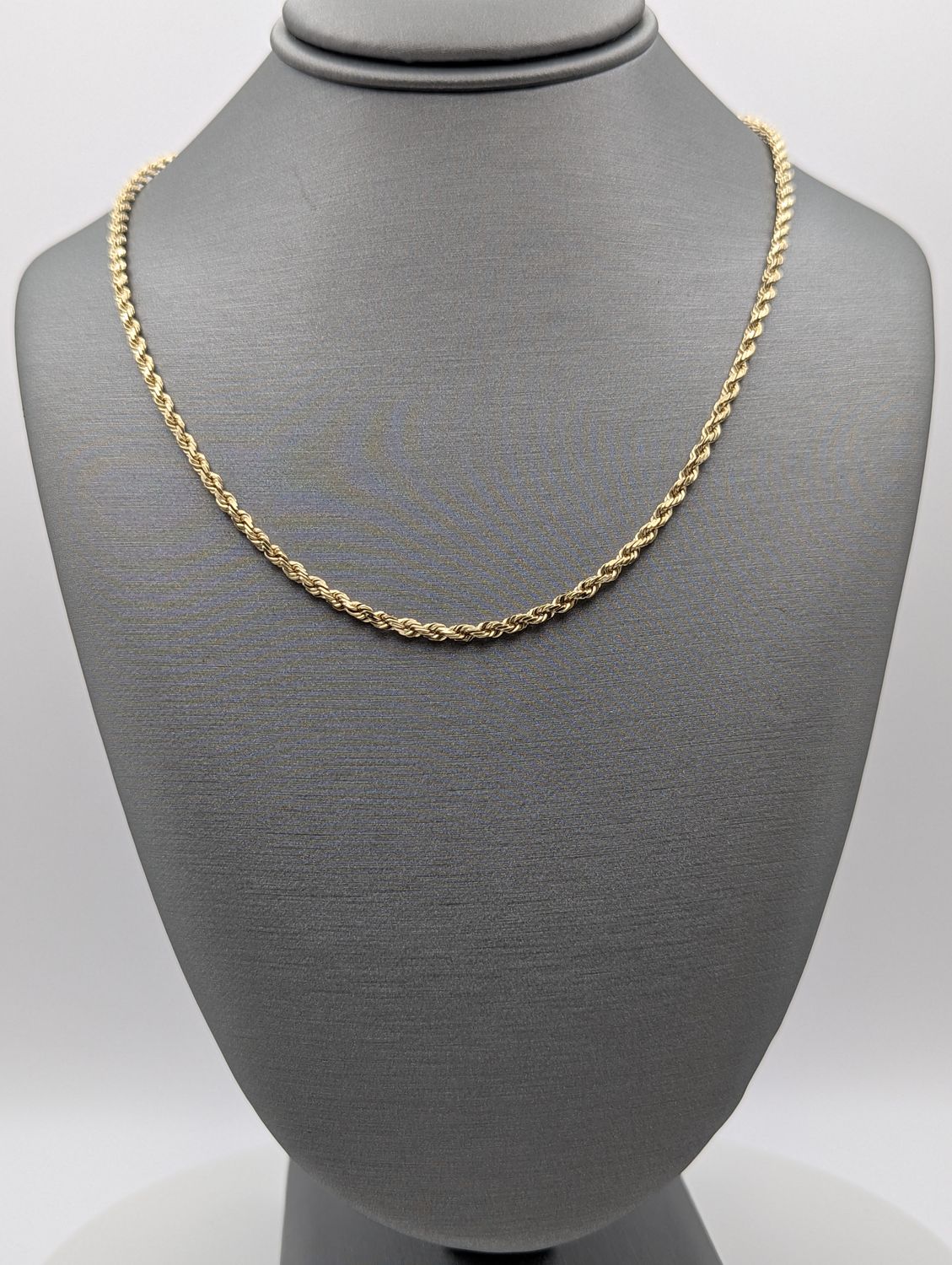 14K YG Rope Chain (18" | 8.5g | 2mm)