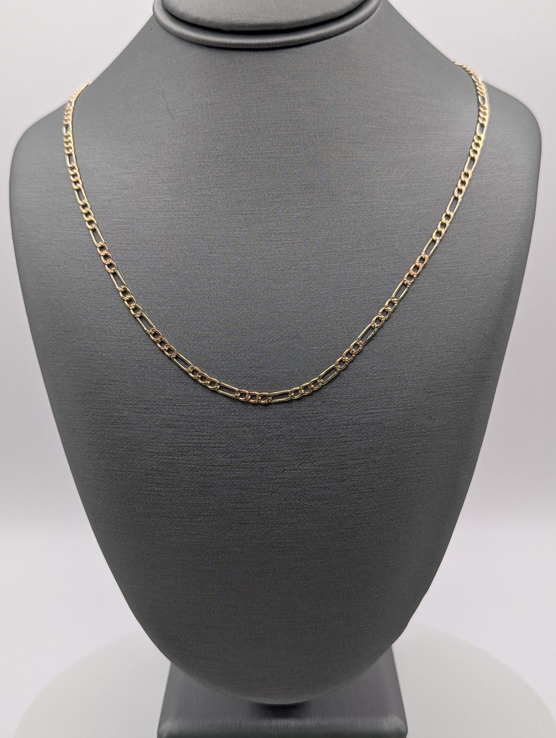 14K YG/RG Figaro Chain (20" | 2.7g | 2.5mm)
