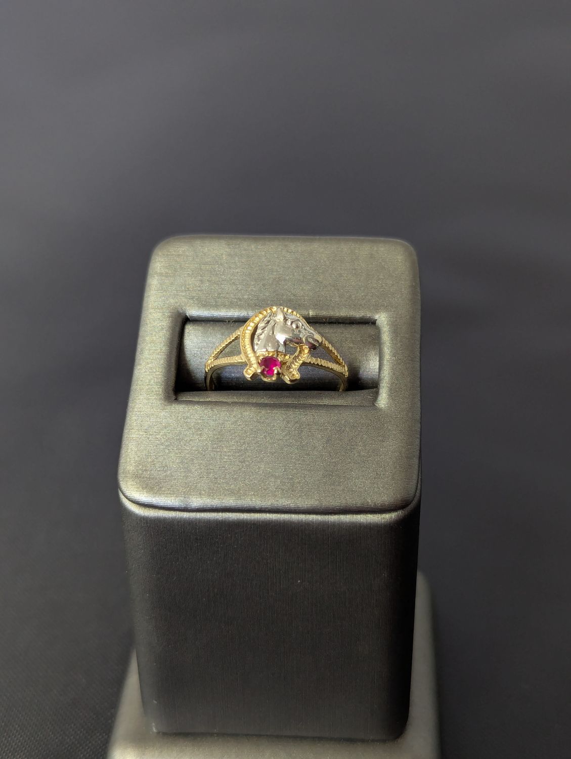14K YG/WG Horse Ring (S6.5 | 2g)
