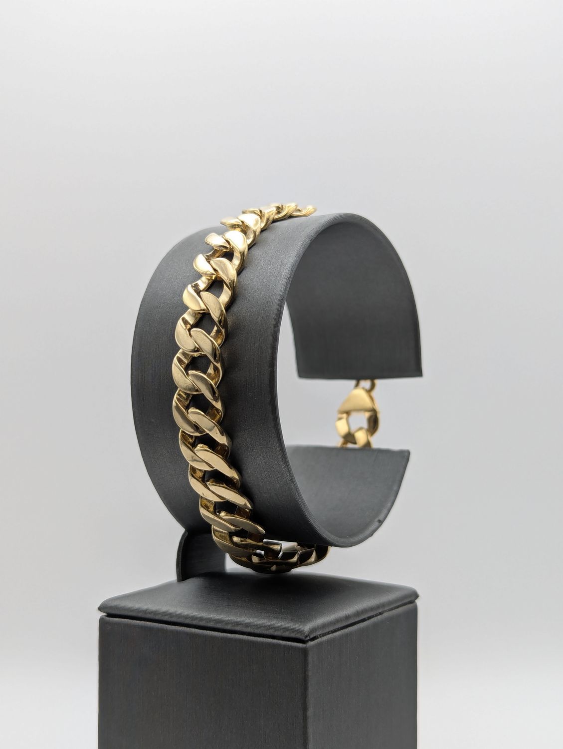 14K YG Flat Cuban Bracelet (8" | 34.5g)