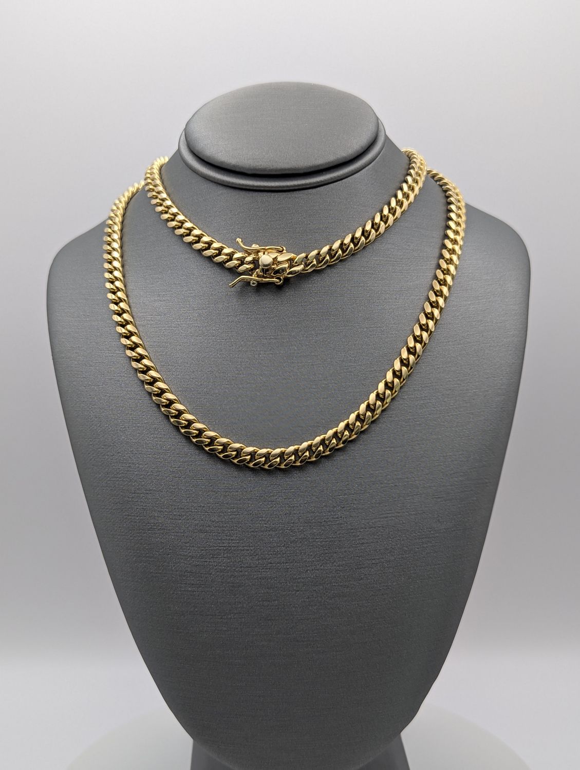 14K YG Miami Cuban Chain (24" | 54.2g | 5.3mm)