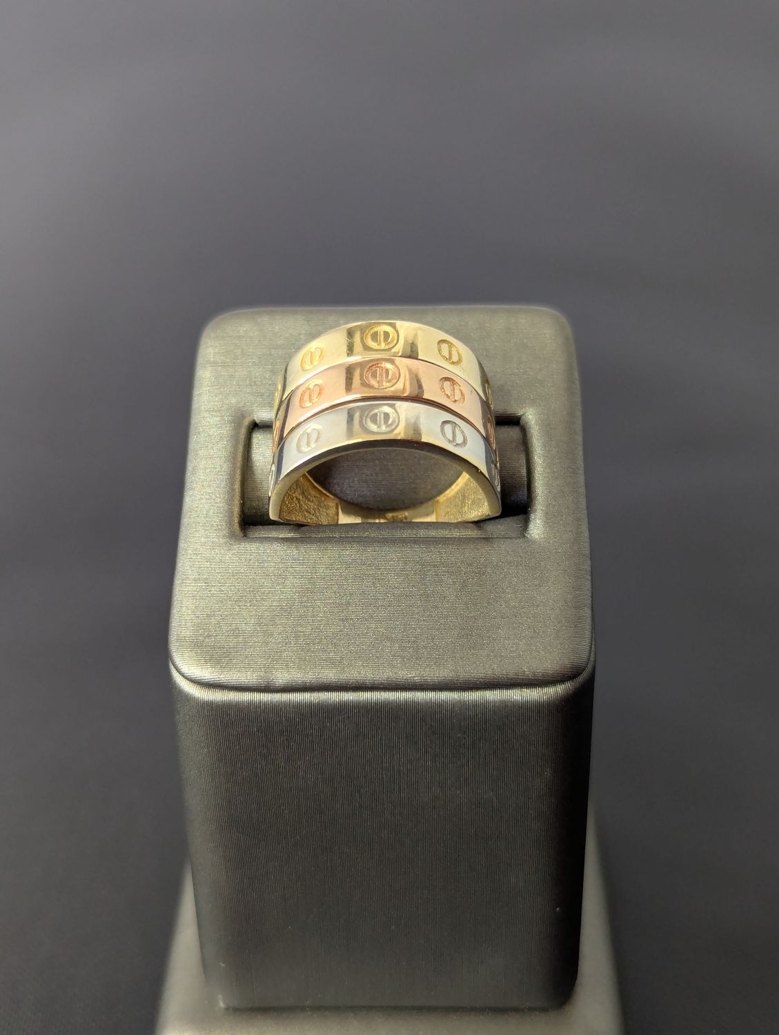 14K Tri Color Cartier Ring (S7.5 | 5.3g)
