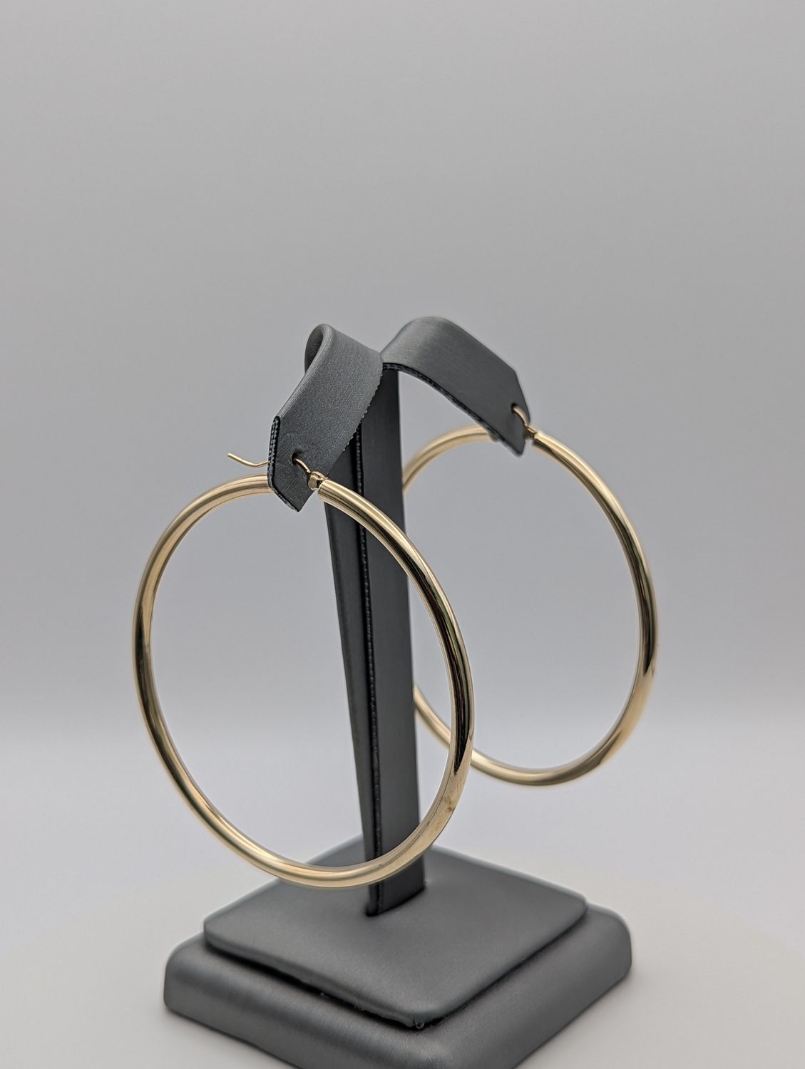 14K YG Hoop Earrings (4.7g)