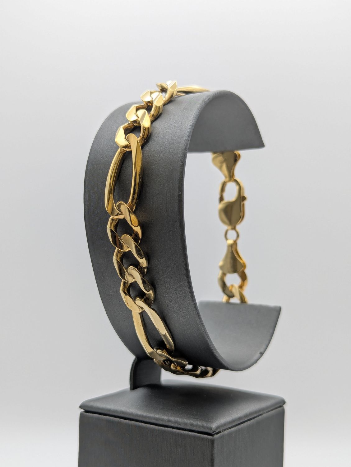 14K YG Figaro Bracelet (9.5" | 36.2g)