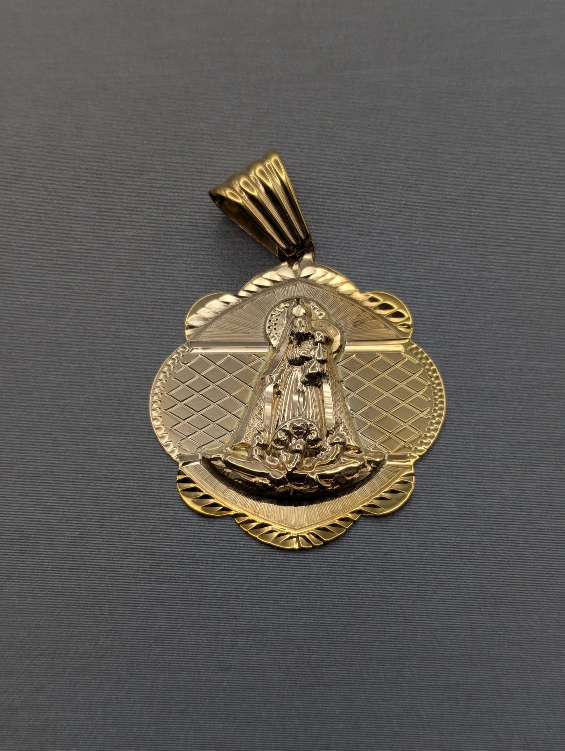 14K YG Virgin of Charity Pendant (5.4g)