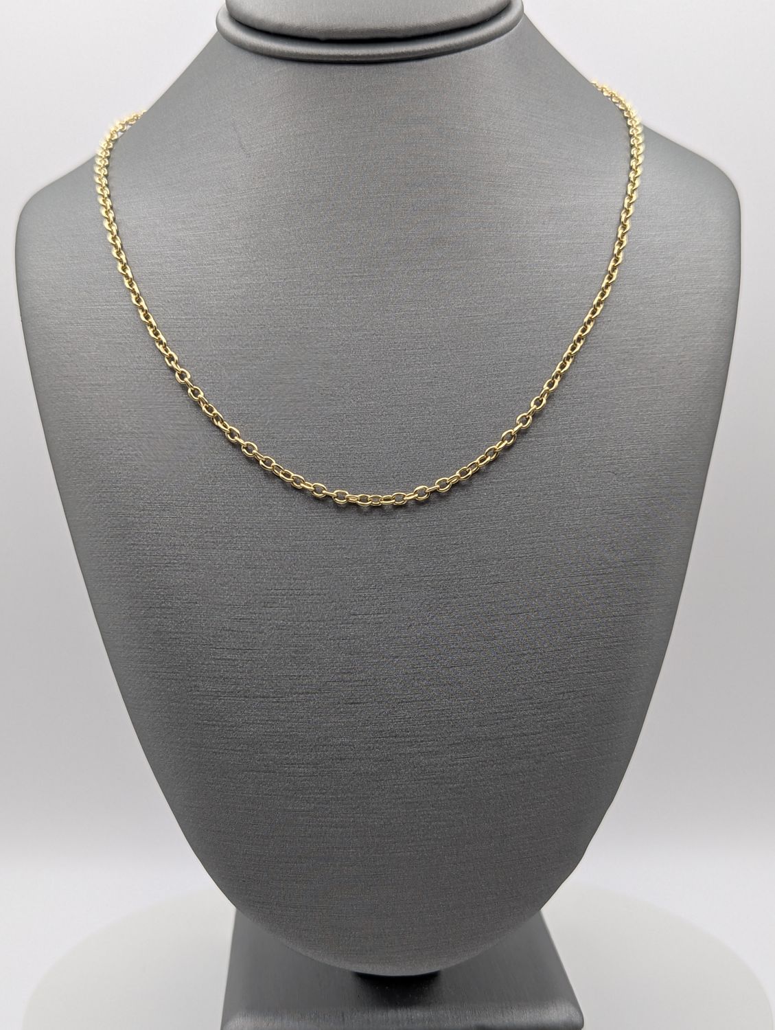 14K YG Rounded Cable Chain (25" | 7.4g | 2.2mm)