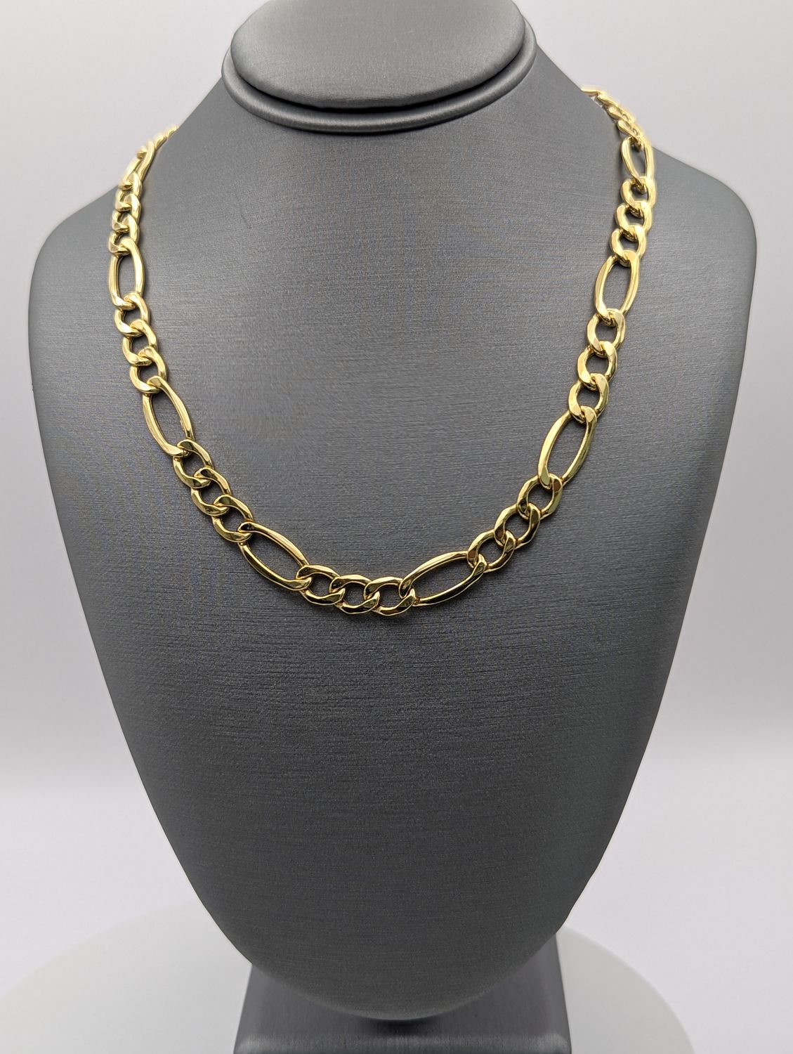 14K YG Hollow Figaro Chain (22" | 10.7g | 7mm)