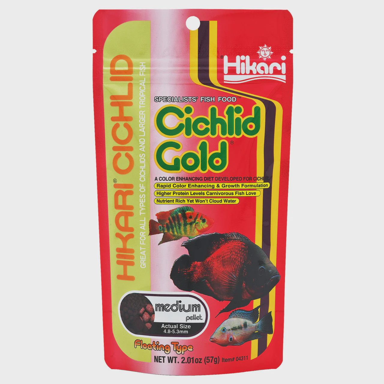 Hikari Cichlid Gold Medium 2oz