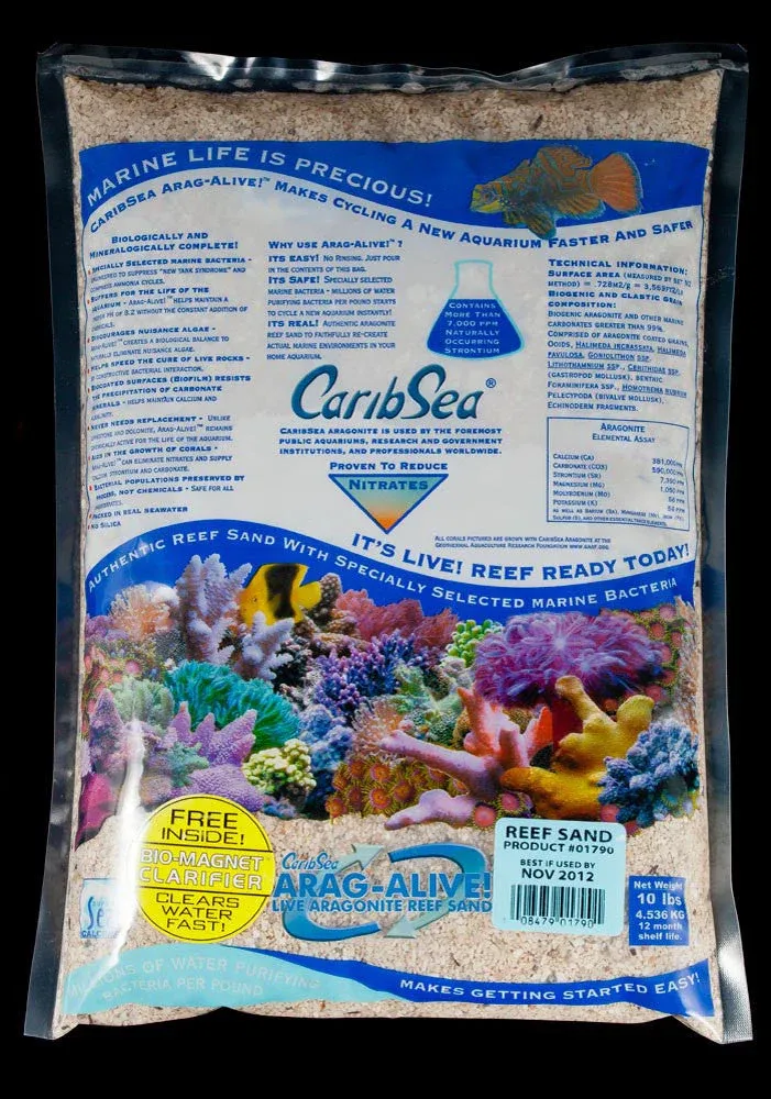 CaribSea Arag-Alive Reef Sand 10lbs