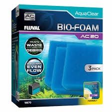 Fluval AC20 BioFoam Filter Insert-Blue 3pk