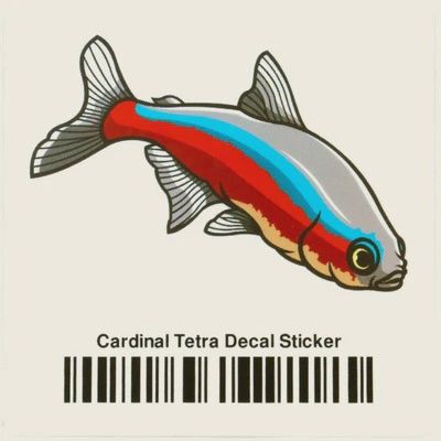 Aquarium Co-Op Cardinal Tetra Sticker