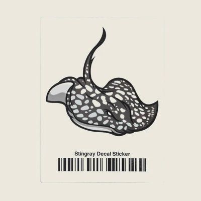 Aquarium Co-Op Stingray Sticker
