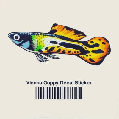 Aquarium Co-Op Vienna Guppy Sticker