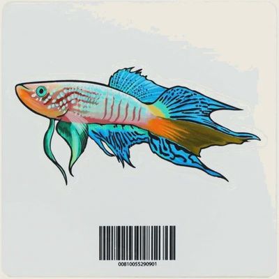 Aquarium Co-Op Blue Gularis Killifish Sticker