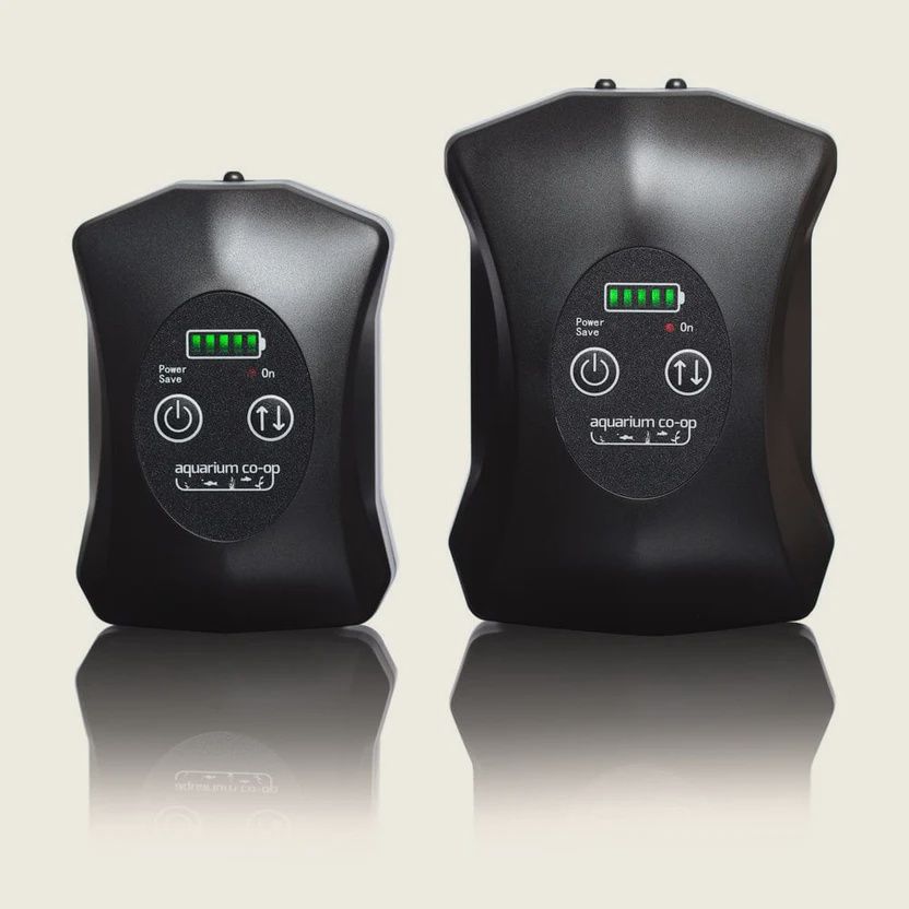Aquarium Co-Op Air Pump w/Batt Backup Dual Outlet