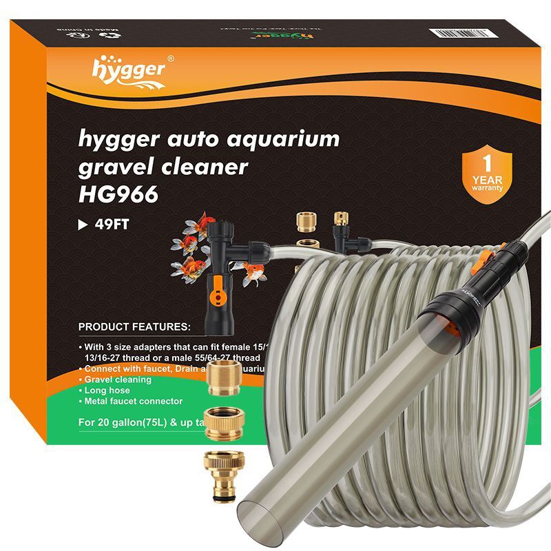 Hygger Auto Aquarium Gravel Cleaner 49FT