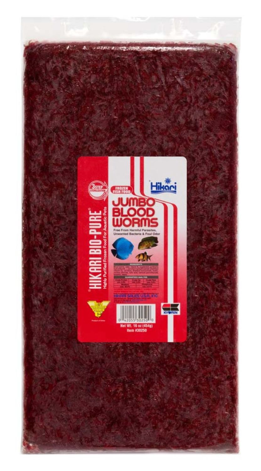 Hikari Frozen Jumbo Bloodworm Flat 16oz