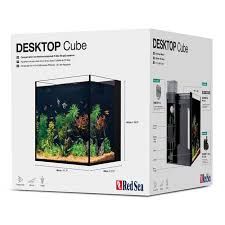 Red Sea Desktop Cube w/ Cabinet Black 18G