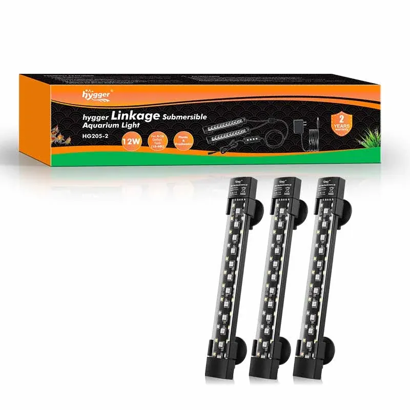 Hygger Linkage Submersible Aquarium Light, HG205, Size: 2 Lights
