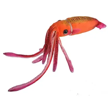 Orange Squid Stuffed Animal